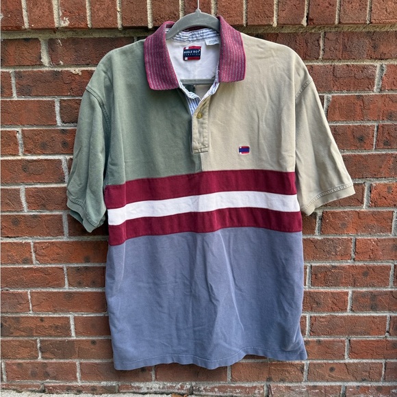 Vintage 90s Y2K Bugle Boy Polo Colorblock Shirt Size XL Men’s - Picture 1 of 5